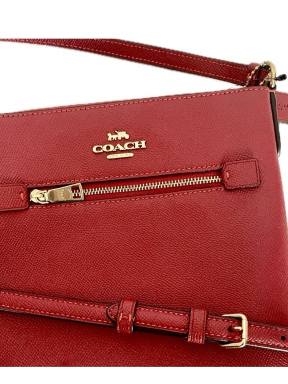 Coach Mini Rowan Crossgrain Leather File Bag - Picture 11 of 12